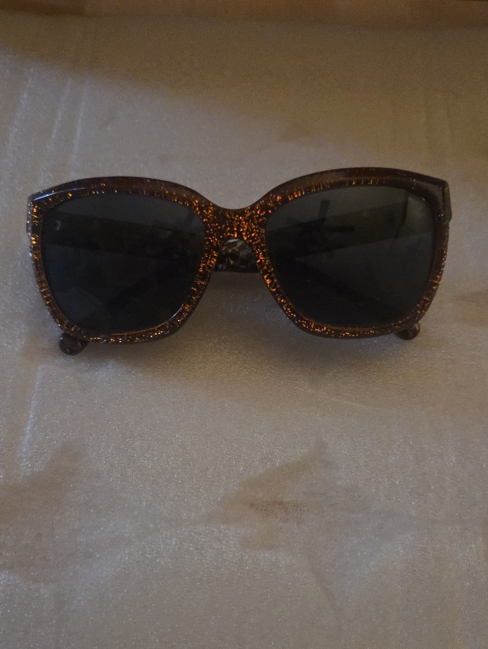 Coach Women Sunglasses Sparkle Frame Black Lens Sunglasses - Women's Accessory
